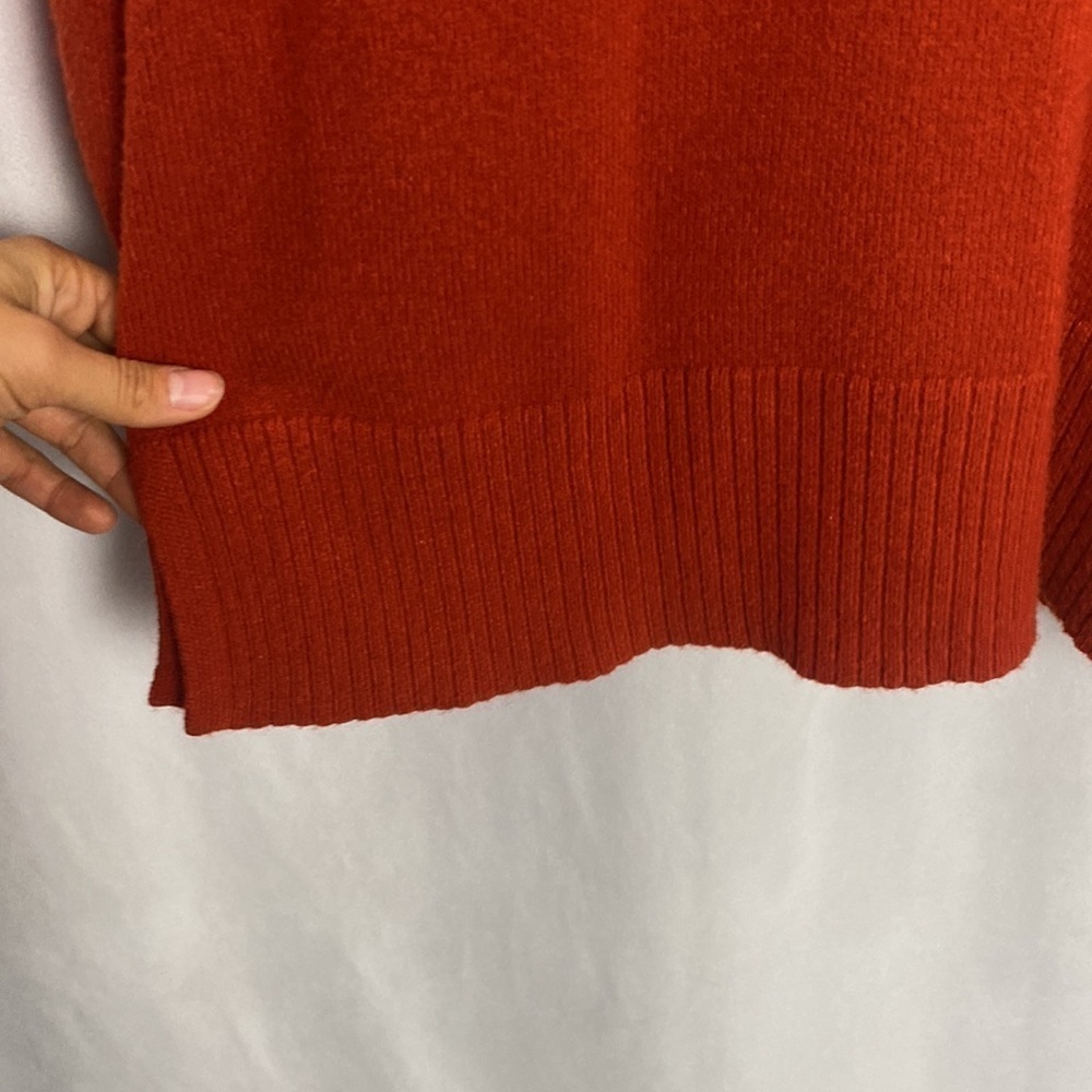Anthropologie by Anthropologie Burnt Orange Turtleneck Sweater - Picture 7 of 12